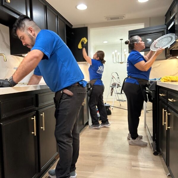 YAD Cleaning technitians cleaning kitchen